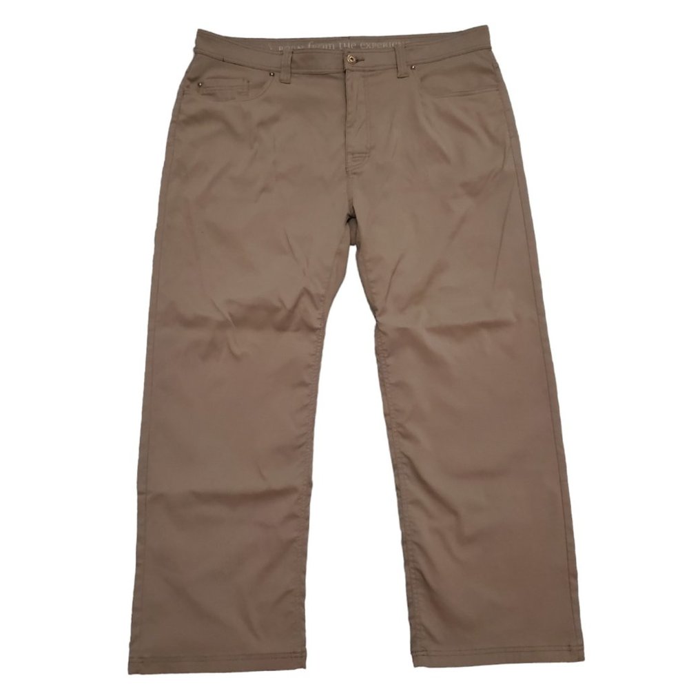 prAna Slim Fit M4BN30312 Brion Mud 40x30 (Meas 40x29 12" Rise) Nylon Pants A17